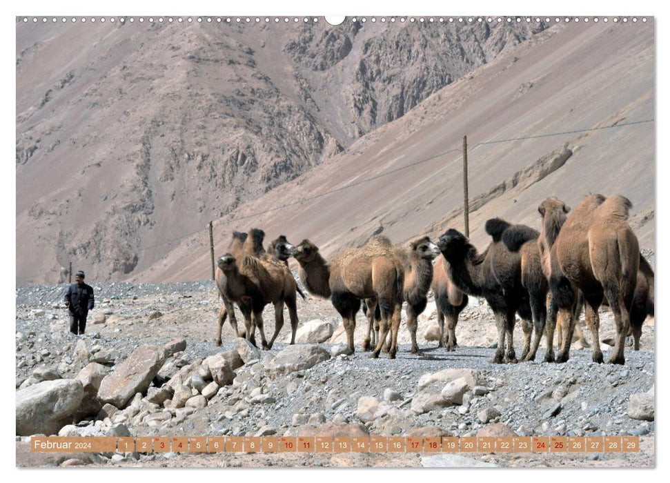 Begegnungen am Wegesrand – Auf dem Weg von Kashgar nach Lhasa (CALVENDO Premium Wandkalender 2024)