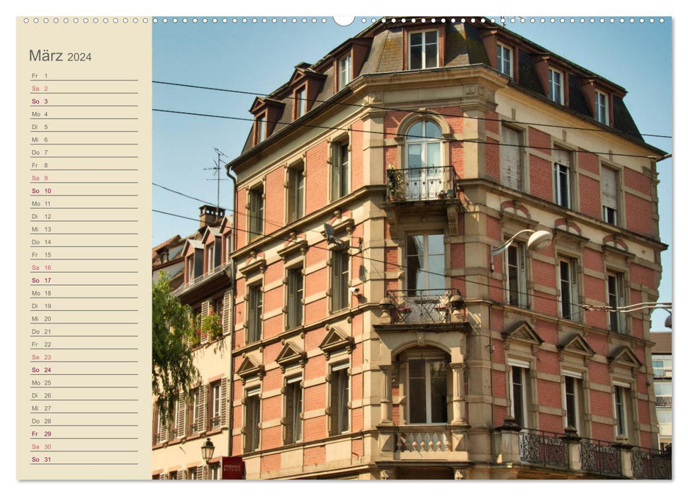 Ein Sommertag in Straßburg (CALVENDO Wandkalender 2024)