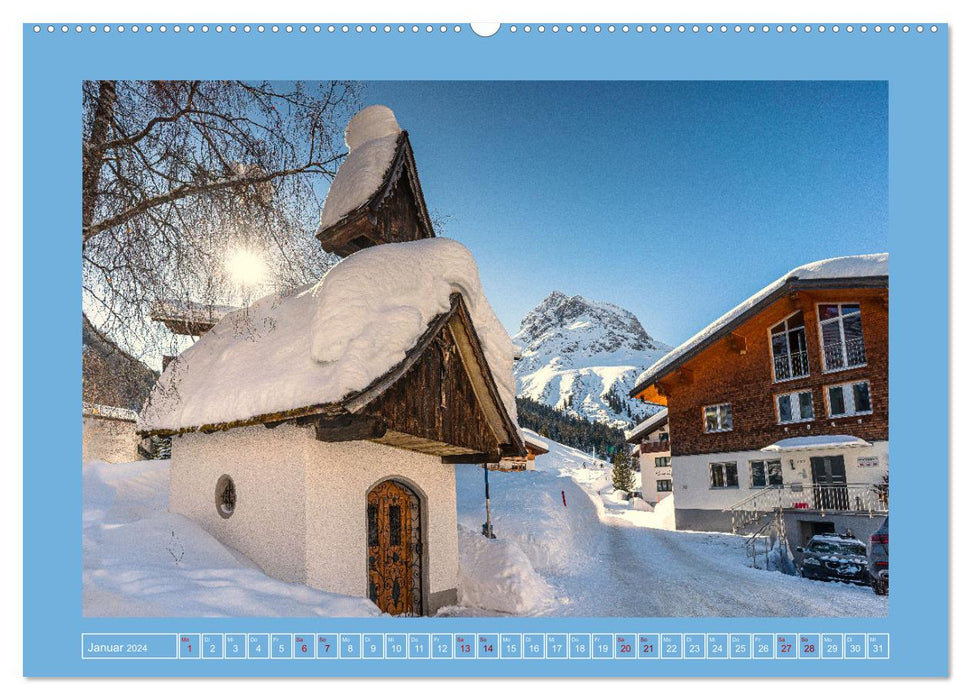 Winterdreams von Lech bis Zug (CALVENDO Premium Wandkalender 2024)