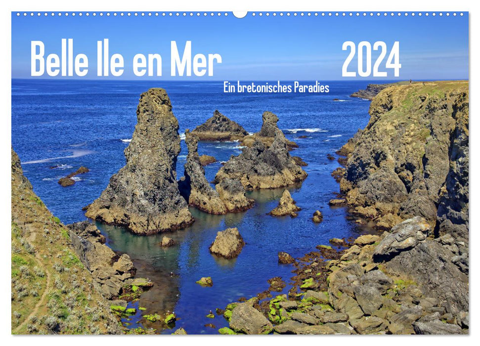 Belle Ile en Mer - Un paradis breton (Calendrier mural CALVENDO 2024) 