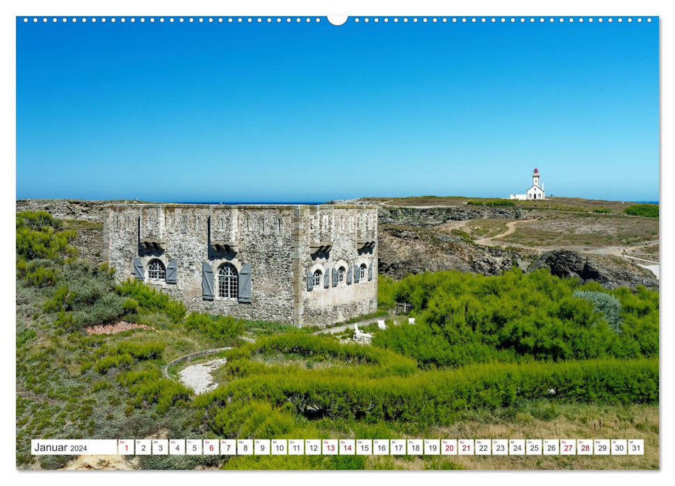 Belle Ile en Mer - Un paradis breton (Calendrier mural CALVENDO 2024) 