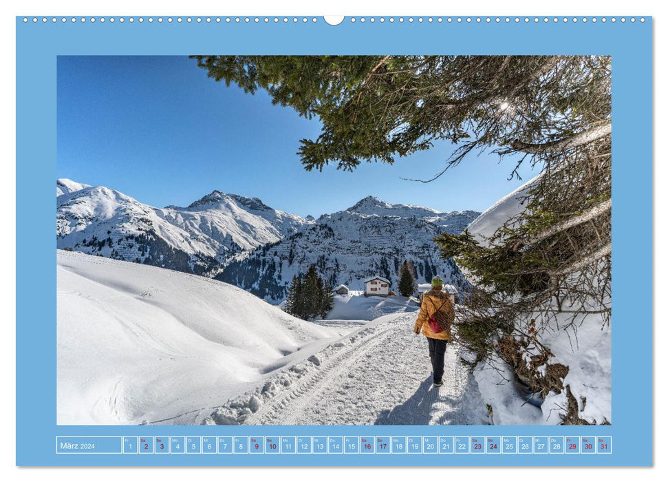 Rêves d'hiver de Lech à Zoug (calendrier mural CALVENDO 2024) 