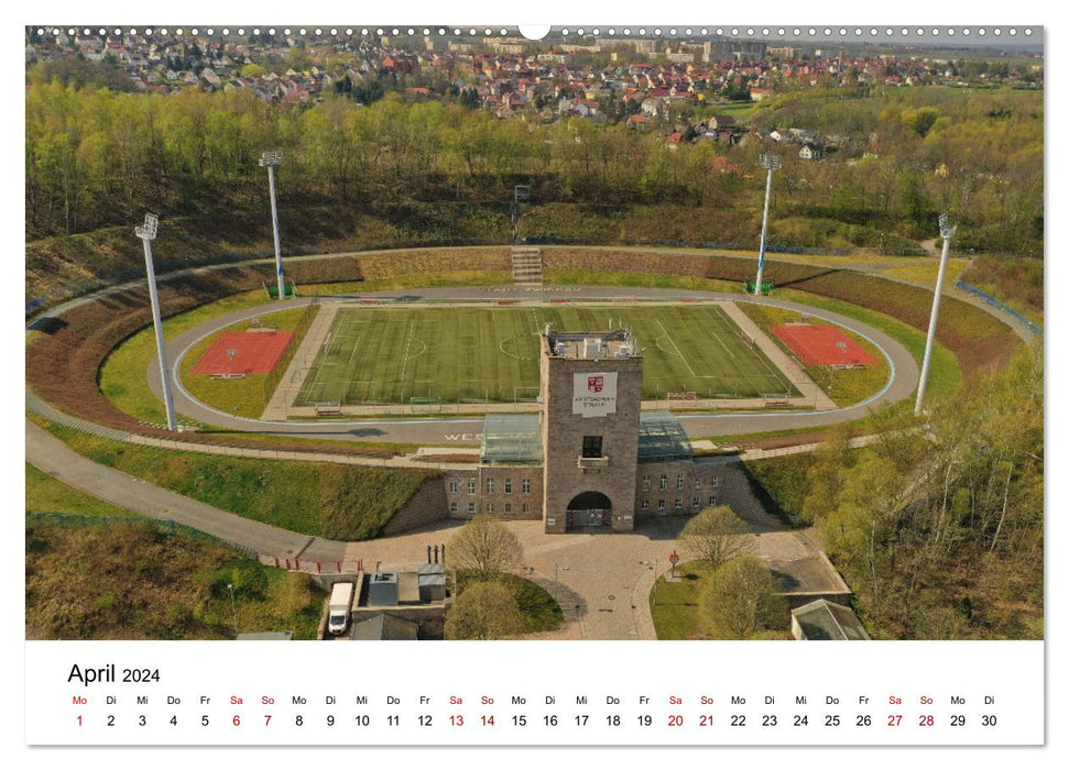 Zwickau - photos aériennes (Calendrier mural CALVENDO Premium 2024) 