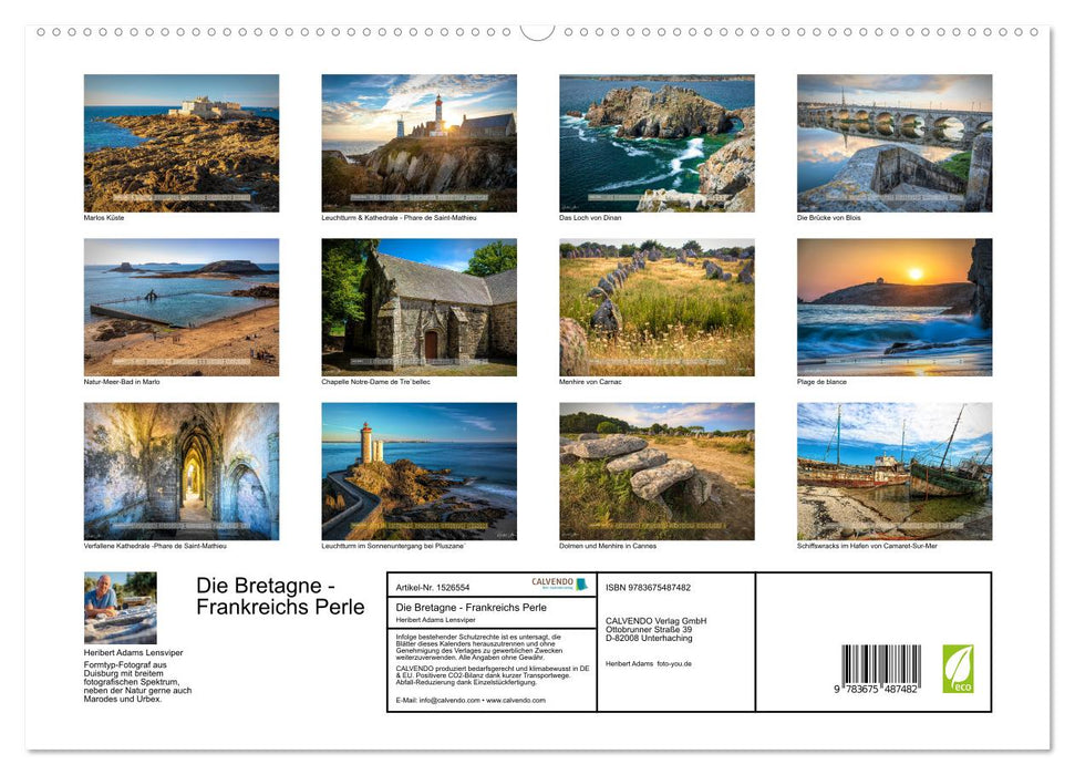 Bretagne – La Perle de France (Calvendo Premium Wall Calendar 2024) 