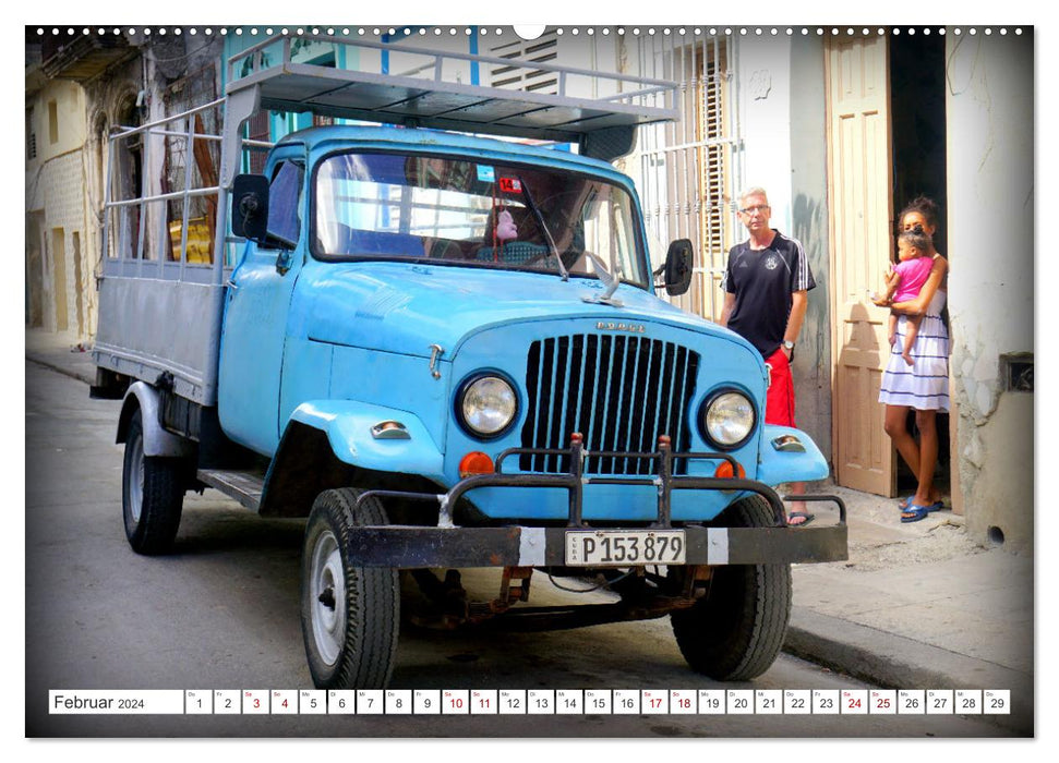 LKW Veteranen - Oldtimer der Marke Dodge in Kuba (CALVENDO Wandkalender 2024)