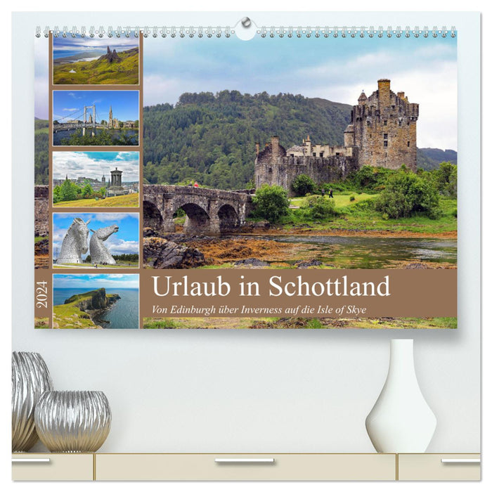 Urlaub in Schottland (CALVENDO Premium Wandkalender 2024)
