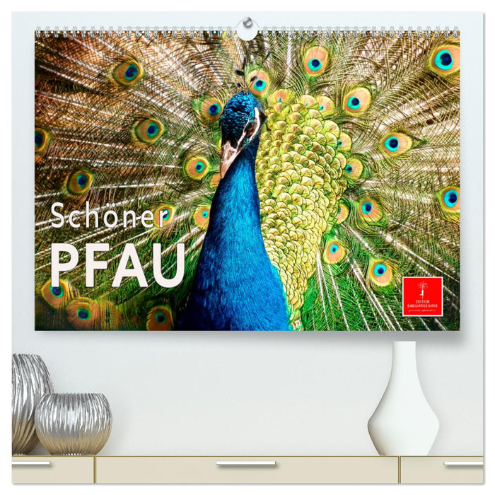Schöner Pfau (CALVENDO Premium Wandkalender 2024)