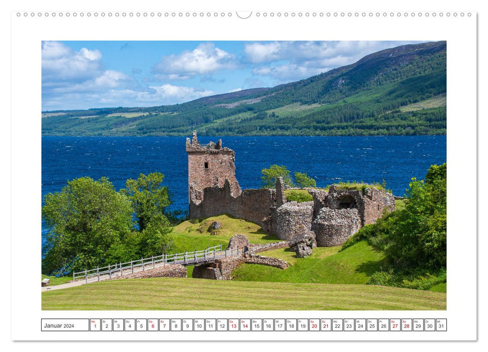 Schottland - eine Rundreise (CALVENDO Premium Wandkalender 2024)
