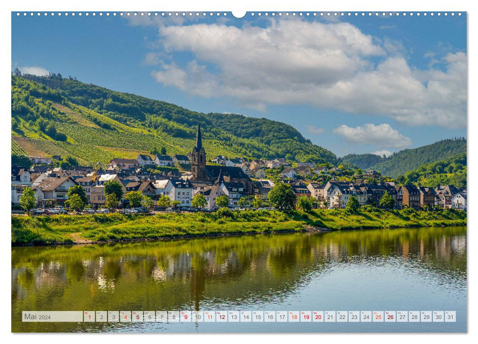 Die Mosel zwischen Koblenz und Trier (CALVENDO Premium Wandkalender 2024)