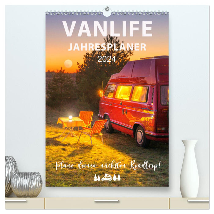 Vanlife Jahresplaner (CALVENDO Premium Wandkalender 2024)