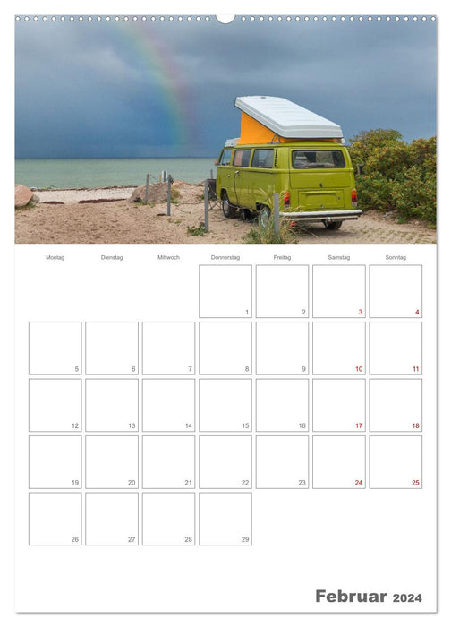 Agenda annuel Vanlife (calendrier mural CALVENDO Premium 2024) 