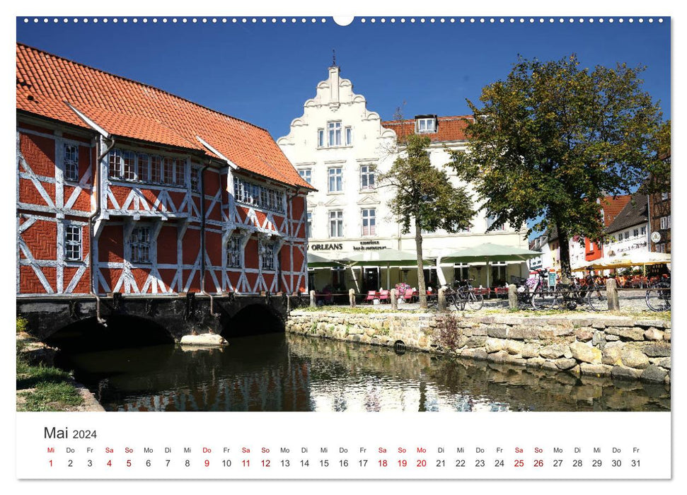 Unser schönes Wismar (CALVENDO Premium Wandkalender 2024)