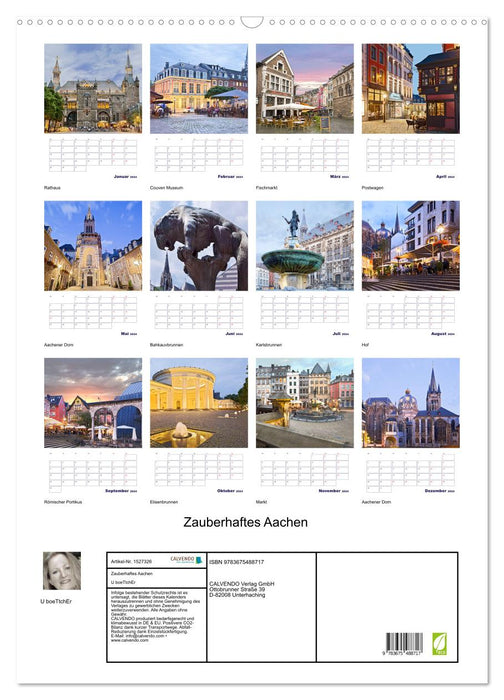 Zauberhaftes Aachen (CALVENDO Wandkalender 2024)