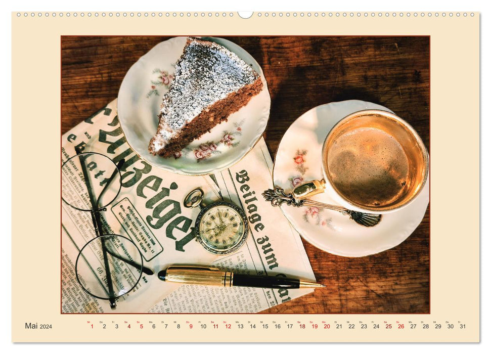 Im Café Nostalgie (CALVENDO Premium Wandkalender 2024)