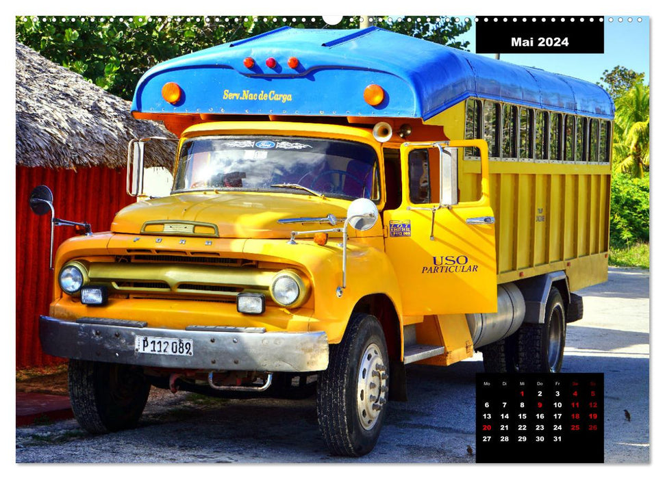 FORD TRUCKS IN CUBA - Veterans of the Road (CALVENDO Wall Calendar 2024) 