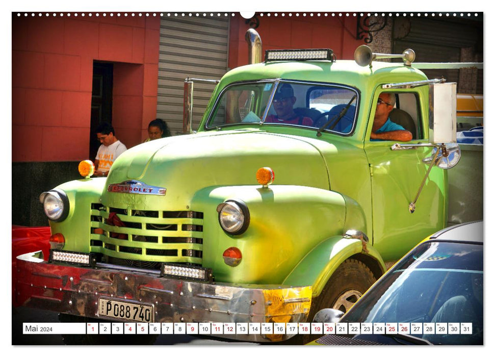 CHEVY POWER - American pickup trucks in Cuba (CALVENDO wall calendar 2024) 