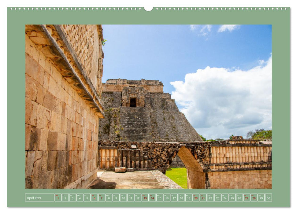 Maya Ruinen Mexiko (CALVENDO Premium Wandkalender 2024)