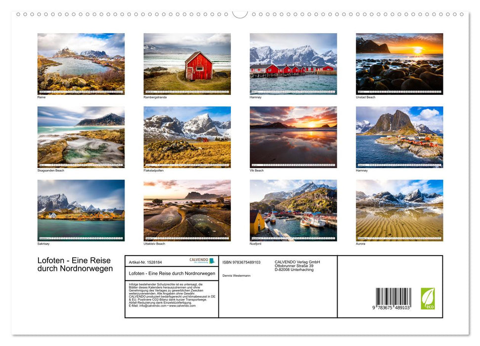Lofoten - A journey through Northern Norway (CALVENDO Premium Wall Calendar 2024) 