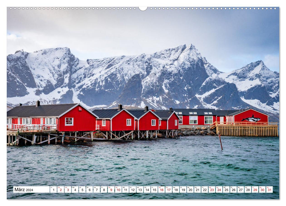 Lofoten - Eine Reise durch Nordnorwegen (CALVENDO Premium Wandkalender 2024)