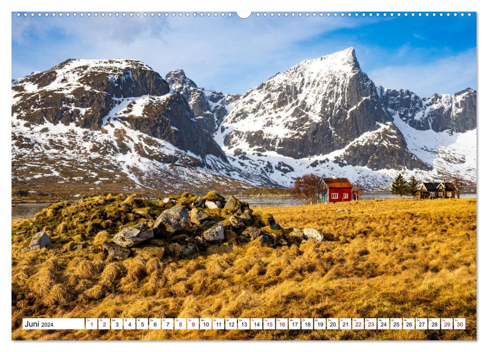 Lofoten - Un voyage à travers le nord de la Norvège (Calvendo Premium Wall Calendar 2024) 