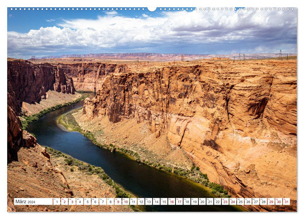 États-Unis : Paysages des États occidentaux (Calvendo Premium Wall Calendar 2024) 