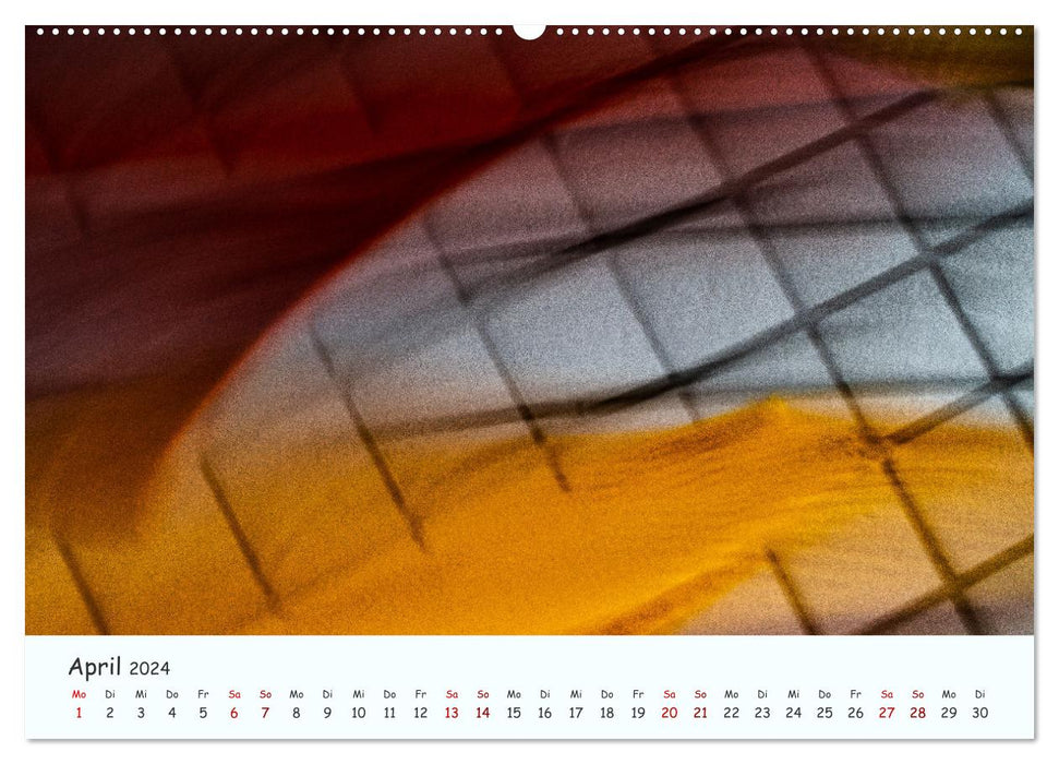 Farbgrafik - Die Schönheit der abstrakten Fotografie (CALVENDO Premium Wandkalender 2024)