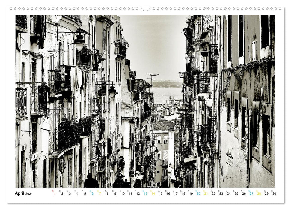 Lisbon One Day (CALVENDO wall calendar 2024) 