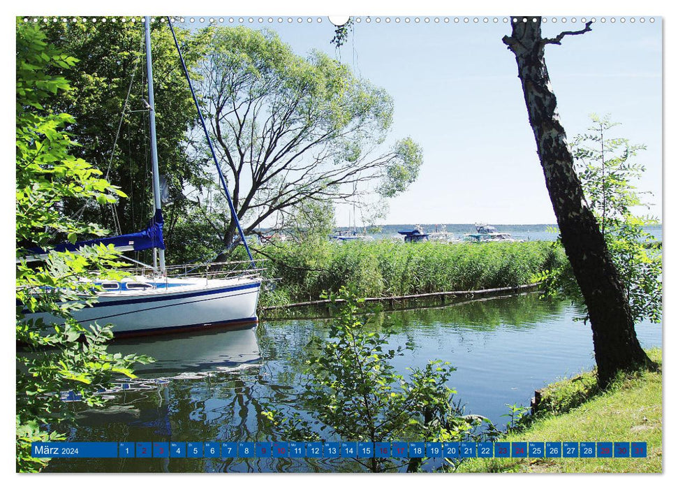 Wunderschöne Mecklenburgische Seenplatte (CALVENDO Premium Wandkalender 2024)