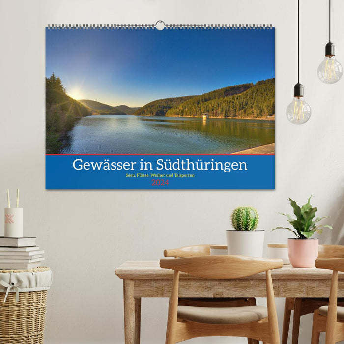Bodies of water in southern Thuringia (CALVENDO wall calendar 2024) 
