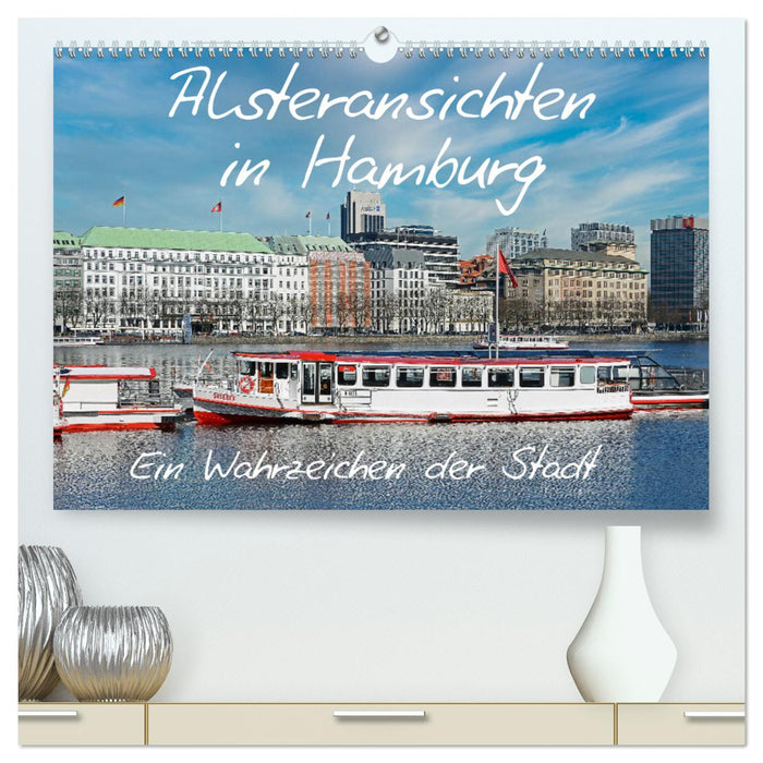 Vues de l'Alster à Hambourg (Calvendo Premium Wall Calendar 2024) 