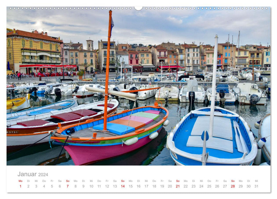 Cassis und die Calanques von Marseille (CALVENDO Premium Wandkalender 2024)