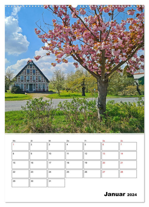 Frühling im Alten Land - Baumblütenzeit (CALVENDO Wandkalender 2024)