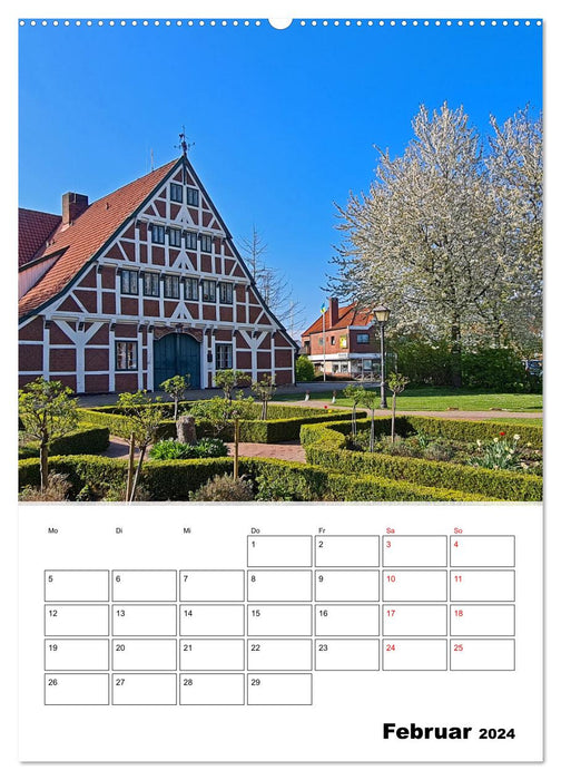 Frühling im Alten Land - Baumblütenzeit (CALVENDO Wandkalender 2024)