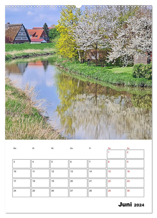 Frühling im Alten Land - Baumblütenzeit (CALVENDO Wandkalender 2024)