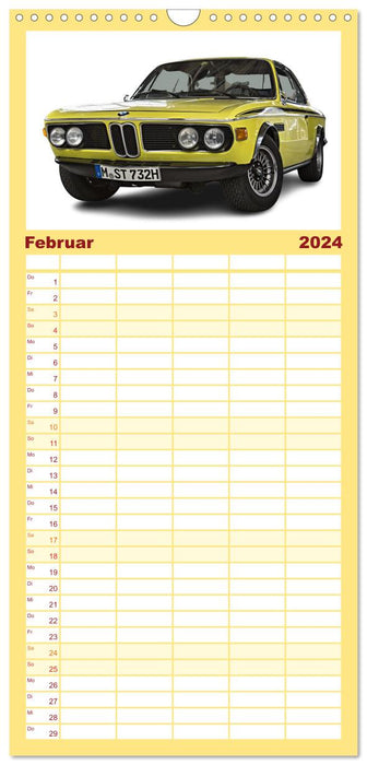 Mein Autokalender (CALVENDO Familienplaner 2024)