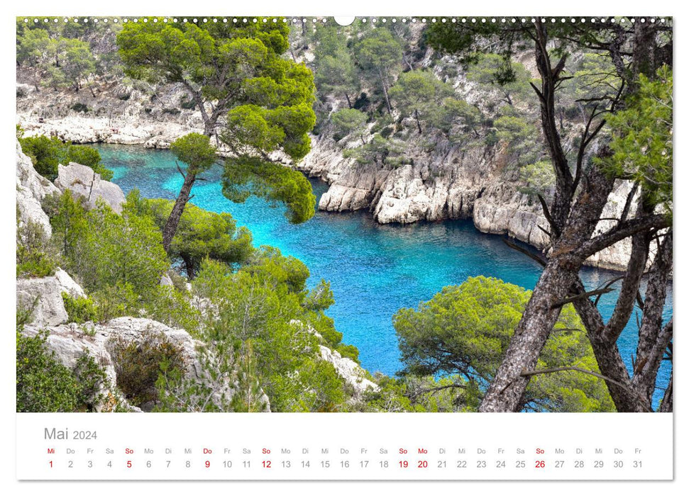 Cassis und die Calanques von Marseille (CALVENDO Wandkalender 2024)