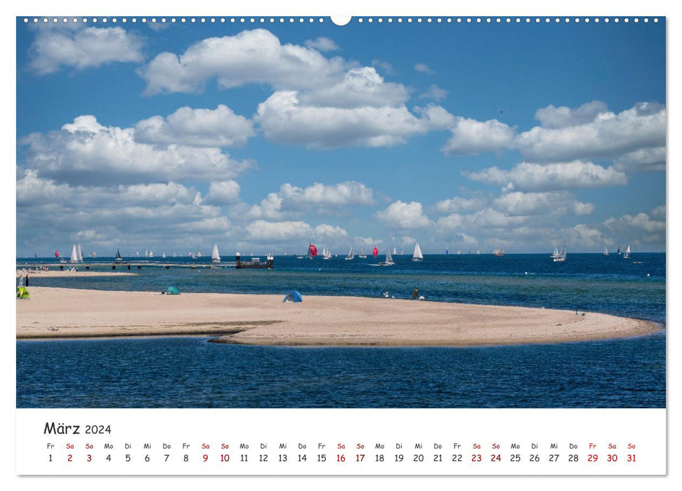 Enjoy the Kiel Fjord (CALVENDO Premium Wall Calendar 2024) 