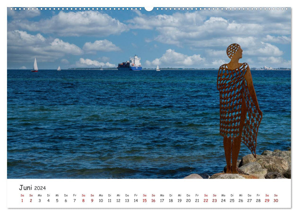 Profitez du fjord de Kiel (Calvendo Premium Wall Calendar 2024) 