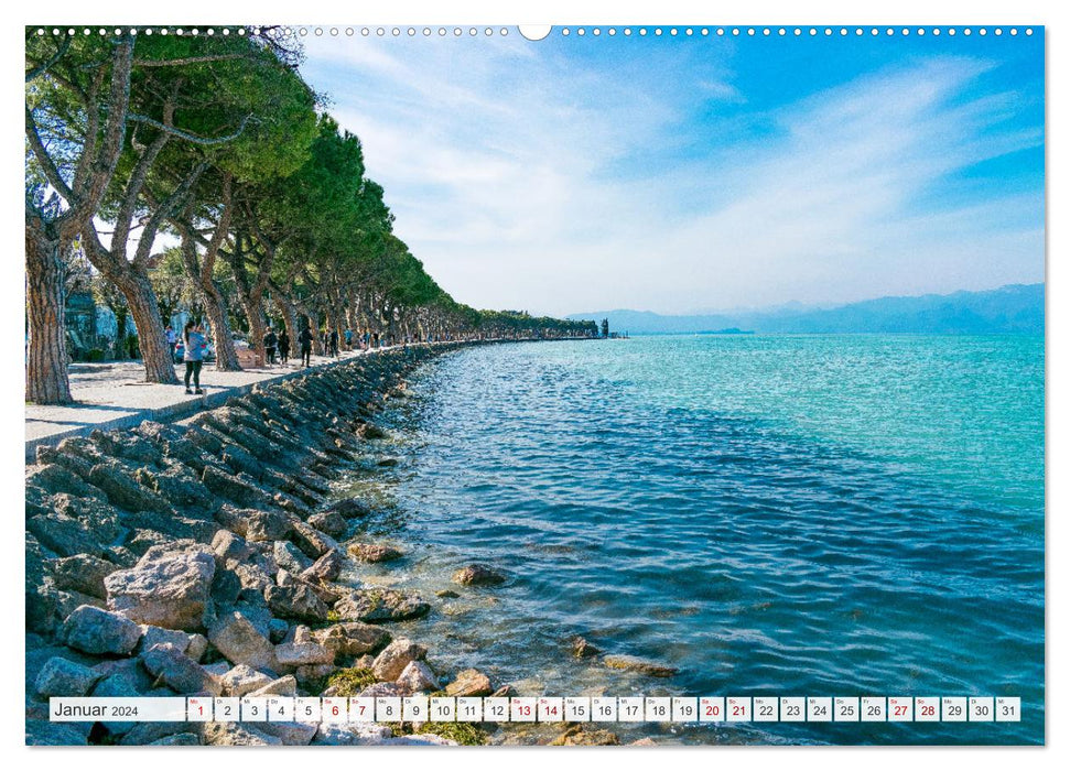Destination de rêve sur le lac de Garde. Peschiera del Garda (Calvendo Premium Calendrier mural 2024) 