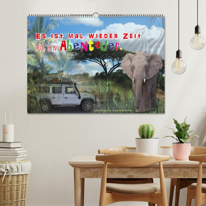 C'est à nouveau l'heure de l'aventure (Calendrier mural CALVENDO 2024) 