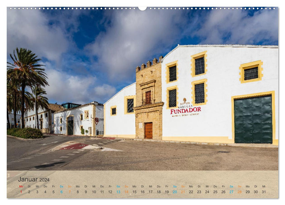 Jerez de la Frontera - ville natale du xérès (calendrier mural CALVENDO 2024) 