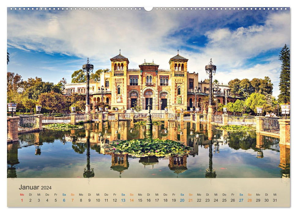 Sevilla - die andalusische Hauptstadt (CALVENDO Premium Wandkalender 2024)