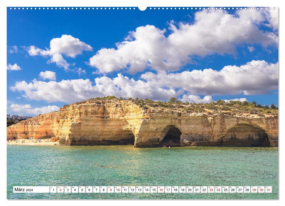 Algarve - Les paysages côtiers pittoresques du Portugal (Calendrier mural CALVENDO 2024) 