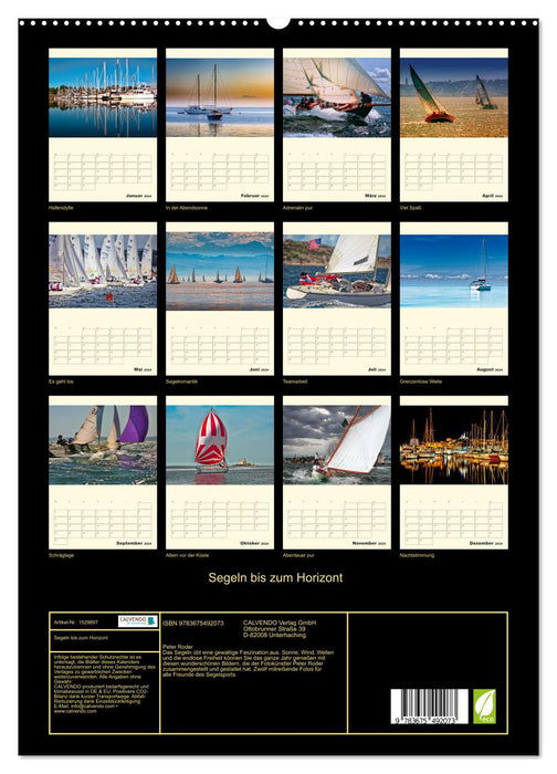 Segeln bis zum Horizont (CALVENDO Premium Wandkalender 2024)
