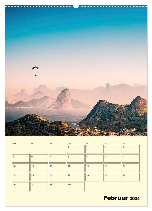 Paragliding - extremely exciting (CALVENDO Premium Wall Calendar 2024) 