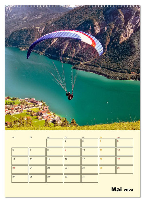 Paragliding - extrem aufregend (CALVENDO Premium Wandkalender 2024)