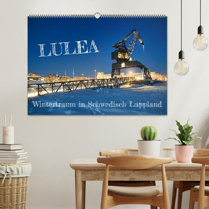 Lulea - Rêve d'hiver en Laponie suédoise (calendrier mural CALVENDO 2024) 