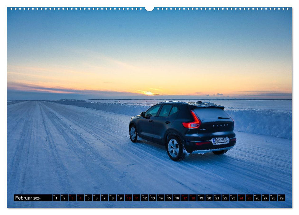 Lulea - Rêve d'hiver en Laponie suédoise (calendrier mural CALVENDO 2024) 