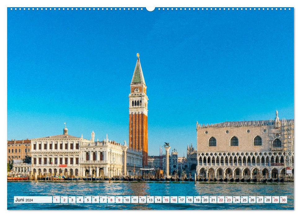 Venise. Ville lagunaire en Italie (calendrier mural CALVENDO 2024) 