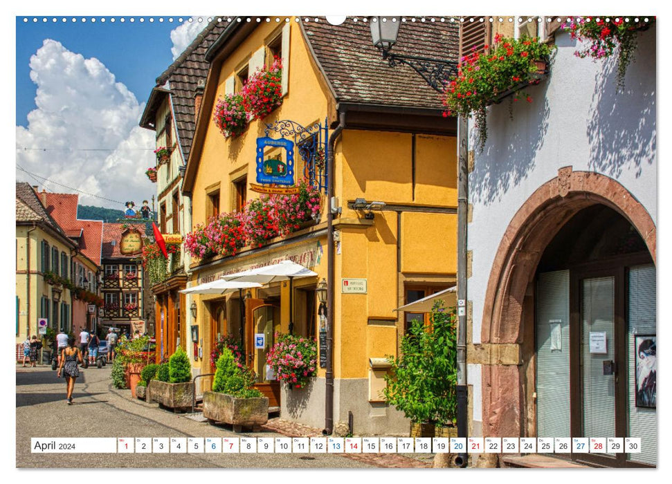 Eguisheim - Eines der schönsten Dörfer Frankreichs (CALVENDO Wandkalender 2024)